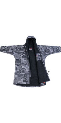 2024 Dryrobe Advance Langarmshirt Wechsel Robe V3 DR104 - Black Camo / Black